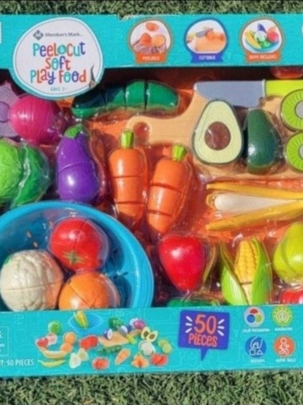 Peel & Cut Soft Play Food - Multi-Color Kids Toy Set